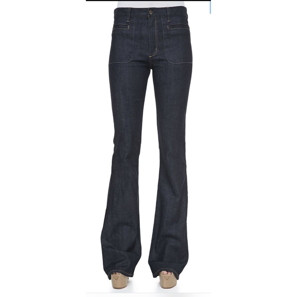 Theory Dark Blue Flare Jeans